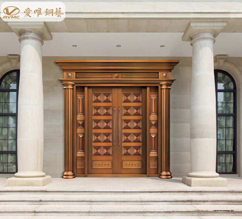 愛(ài)唯銅藝別墅入戶門(mén)