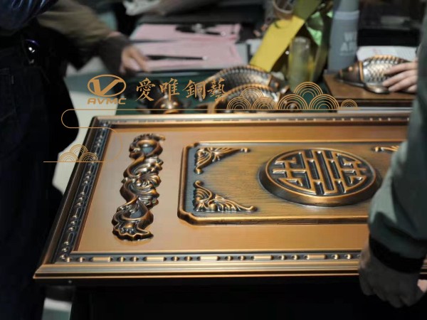 愛唯銅藝銅門廠家的銅大門花件