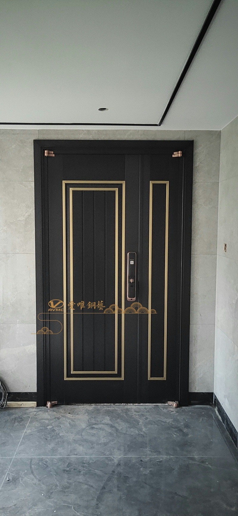 極簡風格銅門 (1)